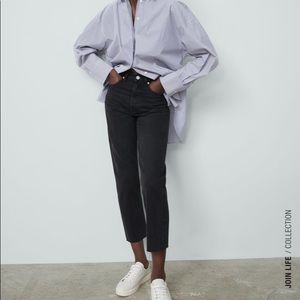 NEVER WORN ZARA HI-RISE STRAIGHT LEG JEANS SIZE 28